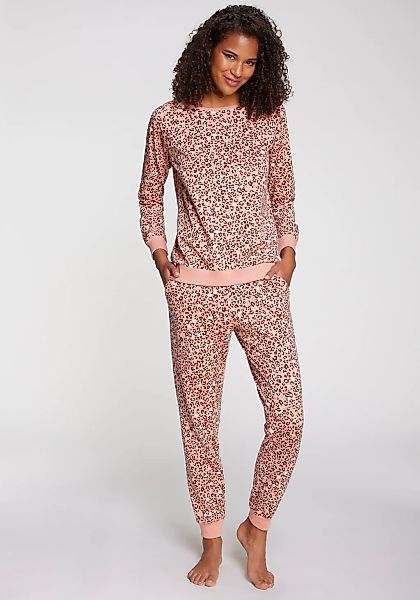 Vivance Dreams Pyjama, (2 tlg.), mit schönem Animalprint günstig online kaufen