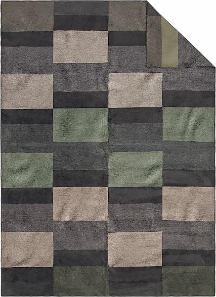 IBENA Wohndecke »Wohndecke Madeira« mit modernem Kachelmuster günstig online kaufen