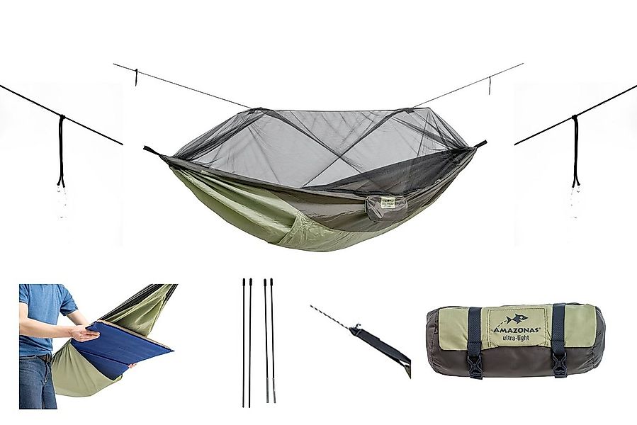 Amazonas Hängematte Moskito Traveller Thermo, Ultra Light Hängematte inkl. günstig online kaufen