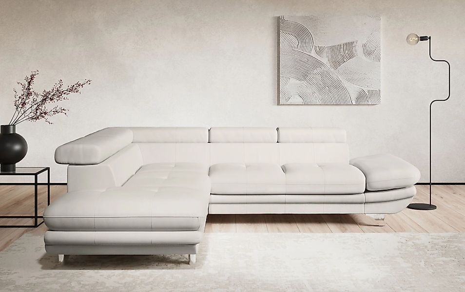COTTA Ecksofa "Enterprise L-Form", mit Arm- & Kopfteilverstellung, wahlweis günstig online kaufen