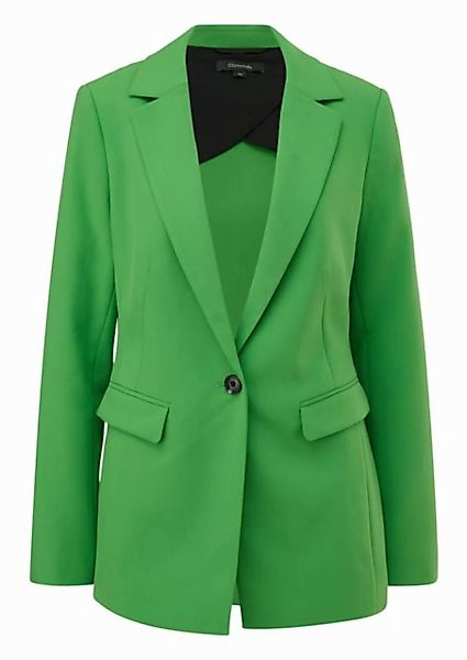 Comma Blusenblazer Taillierter Blazer mit Pattentaschen Schlitz günstig online kaufen