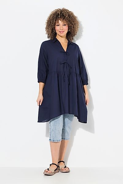 Ulla Popken Longbluse Bluse Zipfelsaum A-Linie günstig online kaufen