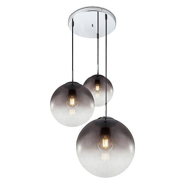 bmf-versand Hängeleuchte Hängelampe Esszimmer Rauchglas Kugeln günstig online kaufen