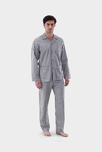 Karierter Flanell Schlafanzug günstig online kaufen