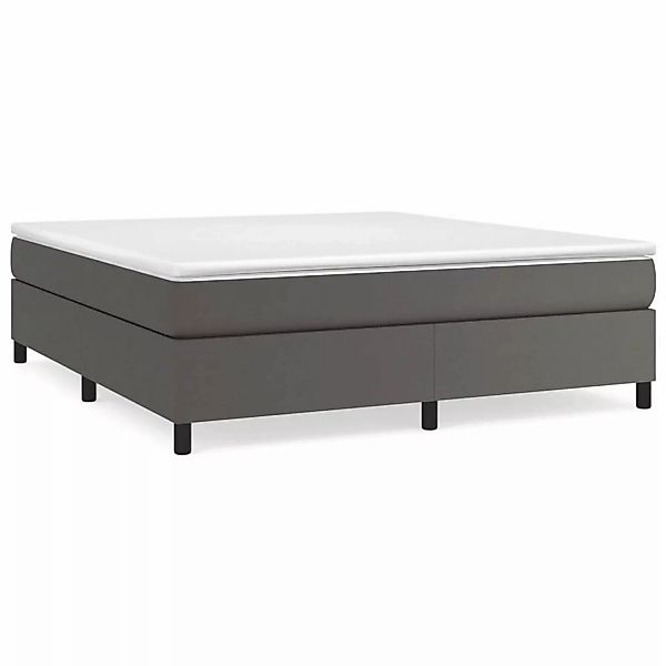 vidaXL Boxspringbett Grau 180x200 cm Kunstleder1465981 günstig online kaufen