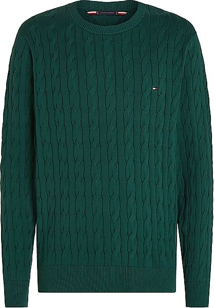 Tommy Hilfiger Pullover Cable Dunkelgrün - Größe XXL günstig online kaufen
