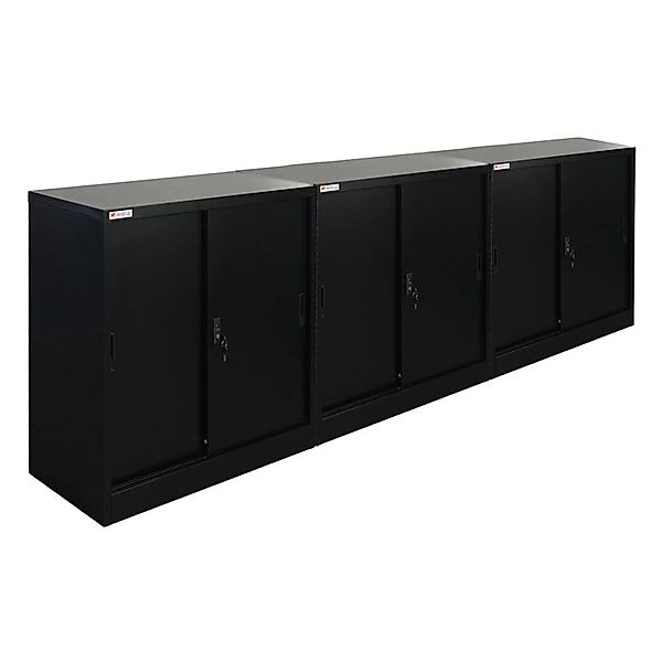 PROREGAL MegaDeal 3x Aktenschrank ELEPHANT Mit Abschließbaren Schiebetüren günstig online kaufen