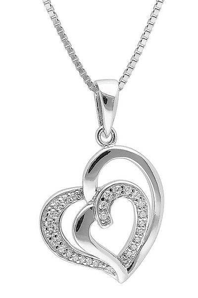trendor Kette mit Anhänger mit Anhänger Herz in Silber 925 günstig online kaufen