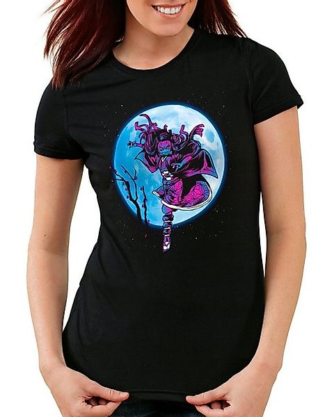 style3 T-Shirt Nezuko Moonshine demon slayer anime japan manga günstig online kaufen