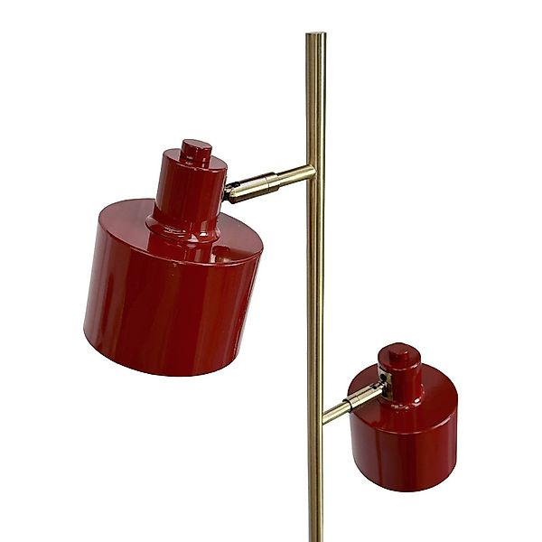 Dyberg Larsen Stehlampe Ocean, dunkelrot, 160 cm, 2-flg. günstig online kaufen
