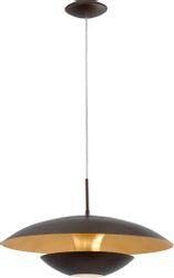 Braun-golden lackierte Hängeleuchte Nuvano günstig online kaufen
