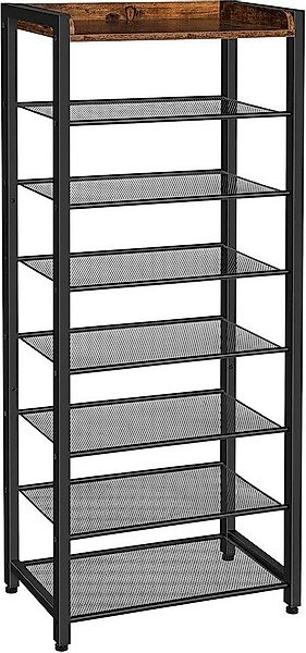 Hoobro Schuhregal, 8-stöckiges Schuhschrank hoch & schmal, Metallrahmen, St günstig online kaufen