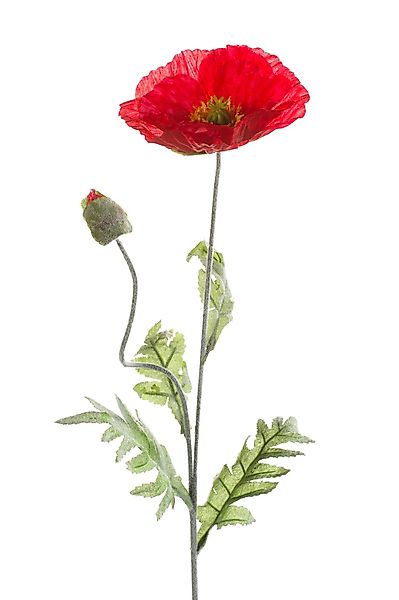 Kunstblume Rot, Durchmesser 12 cm, Emerald, günstig online kaufen