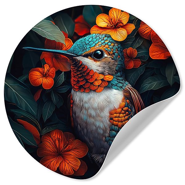 MuchoWow Wandsticker Kolibri - Vogel - günstig online kaufen
