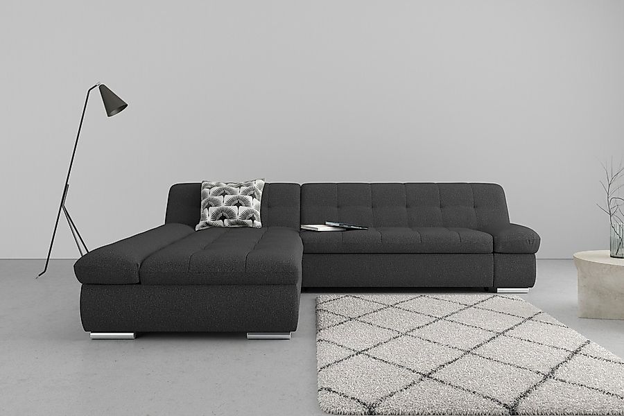 DOMO collection Ecksofa »Mona L-Form«, wahlweise mit Bettfunktion günstig online kaufen