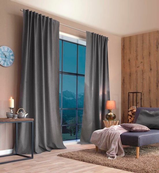 Home Basics Vorhang "ESKIMO" Multifunktionsband 1 Stk. tlg. Thermostoff Uni günstig online kaufen