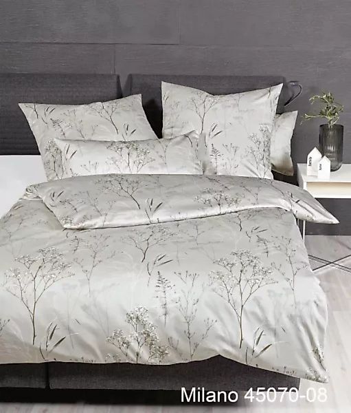 Janine Janine Mako-Satin Bettwäsche MILANO 45070 mondstrahl Größe:  135x200 günstig online kaufen