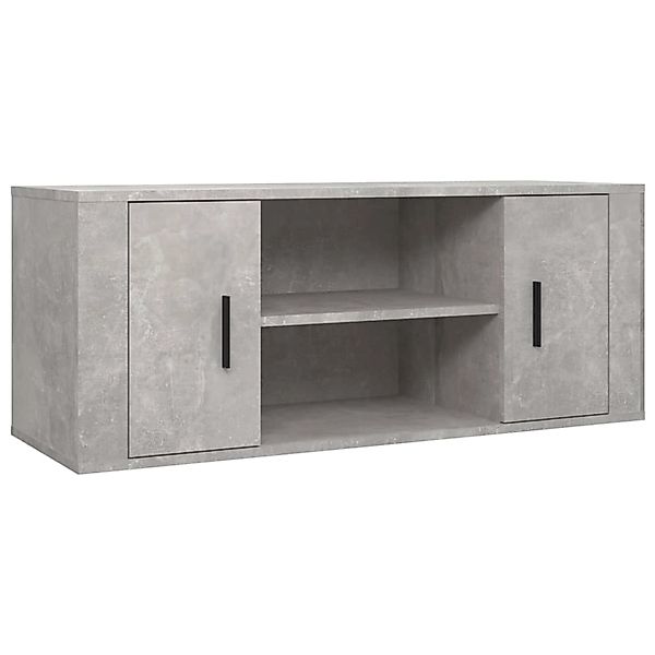 vidaXL TV-Schrank Betongrau 100x35x40 cm Holzwerkstoff  Modell 5 günstig online kaufen