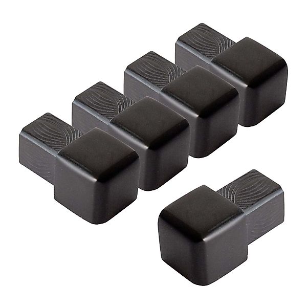 Dalsys Endstück Quadratprofil 5x 10mm Alu Eloxiert Schwarz Eckstücke günstig online kaufen