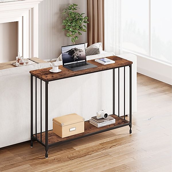 GarveeMore Konsolentisch,105x30x81cm, Schmaler Beistelltisch,Flurtisch,Klei günstig online kaufen