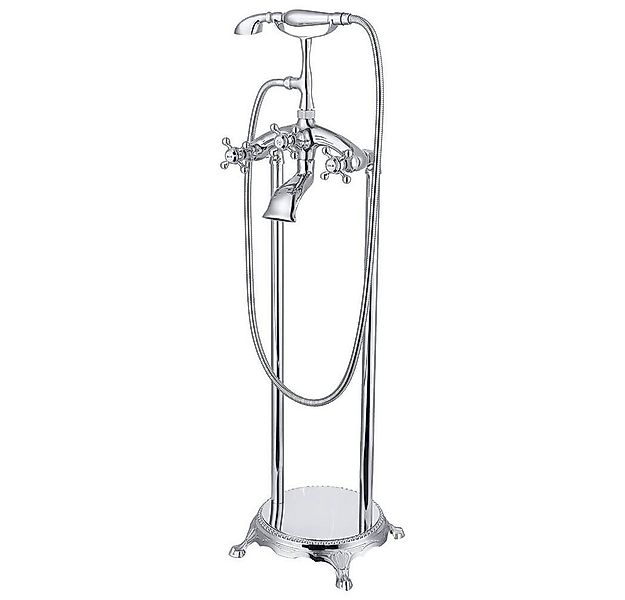 HOME DELUXE Duscharmatur Design Standarmatur RETRO inkl. Handbrause, freist günstig online kaufen