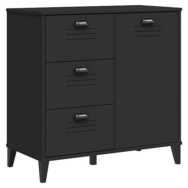 vidaXL Sideboard VIKEN Schwarz 80x40x80 cm Holzwerkstoff 374939 günstig online kaufen