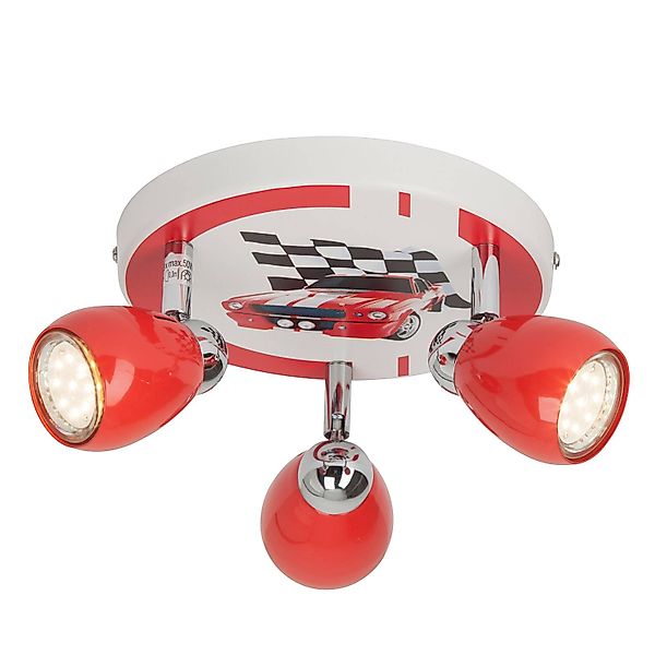 Brilliant LED Deckenstrahler »RACING«, 3 flammig, Leuchtmittel GU10   LED w günstig online kaufen