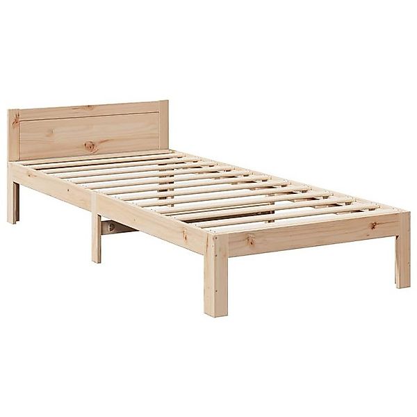 vidaXL Bett Massivholzbett ohne Matratze 90x200 Kiefernholz günstig online kaufen