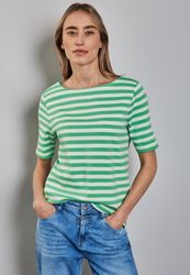 STREET ONE Rundhalsshirt aus reiner Baumwolle günstig online kaufen