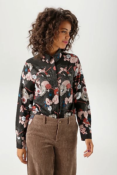 Aniston CASUAL Hemdbluse mit extravagantem, grafischen Blumendruck - NEUE K günstig online kaufen