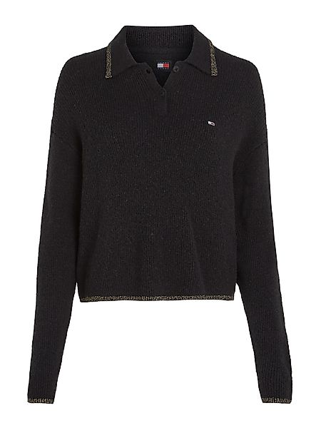 Tommy Jeans Strickpullover "TJW GLITTER POLO SWEATER", mit Glitzer günstig online kaufen