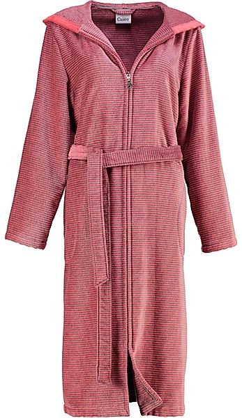 Cawö Damenbademantel 6432, Kurzform, Baumwolle, Kapuze, günstig online kaufen