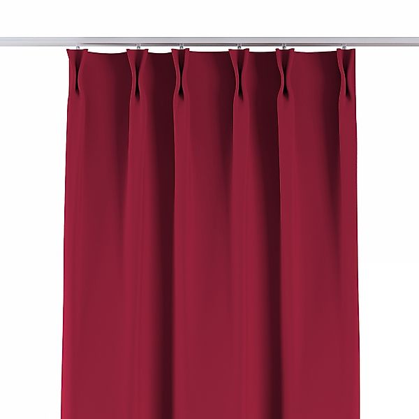 Vorhang mit flämischen 2-er Falten, burgund, Blackout (verdunkelnd) (269-51 günstig online kaufen