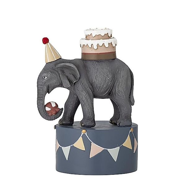 Bloomingville Kerzenständer Flor Zirkuselefant, 18cm Grau Polyresin für Kin günstig online kaufen
