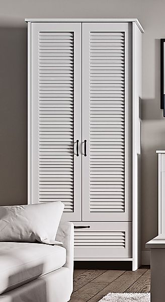 Feldmann-Wohnen Drehtürenschrank Orient (1-St) Lamellentüren 88cm günstig online kaufen