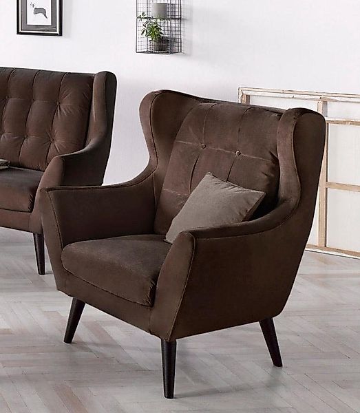 andas Ohrensessel "Hemmink, Sessel, Loungesessel" mit Knopfheftung günstig online kaufen