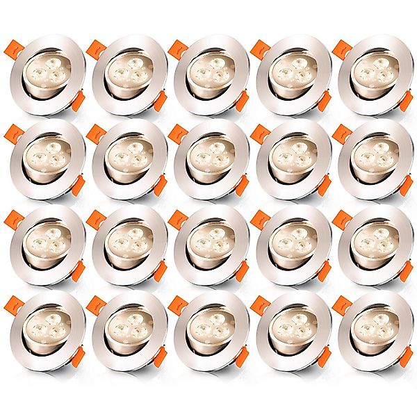 Clanmacy LED Deckenspots 20x 3W LED günstig online kaufen