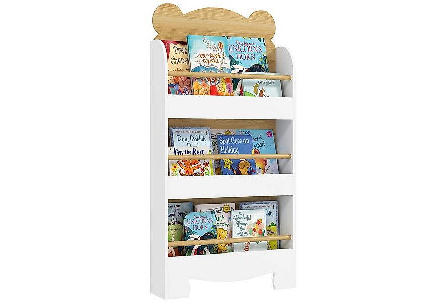 AIYAPLAY Regal mit 3 Ablagen, für Spielzeug Bücher, Kinderregal aus Holz 1- günstig online kaufen