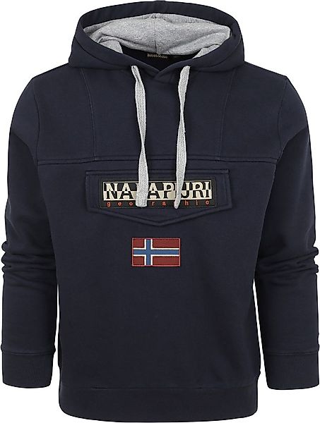 Napapijri Burgee Pullover Blau - Größe M günstig online kaufen