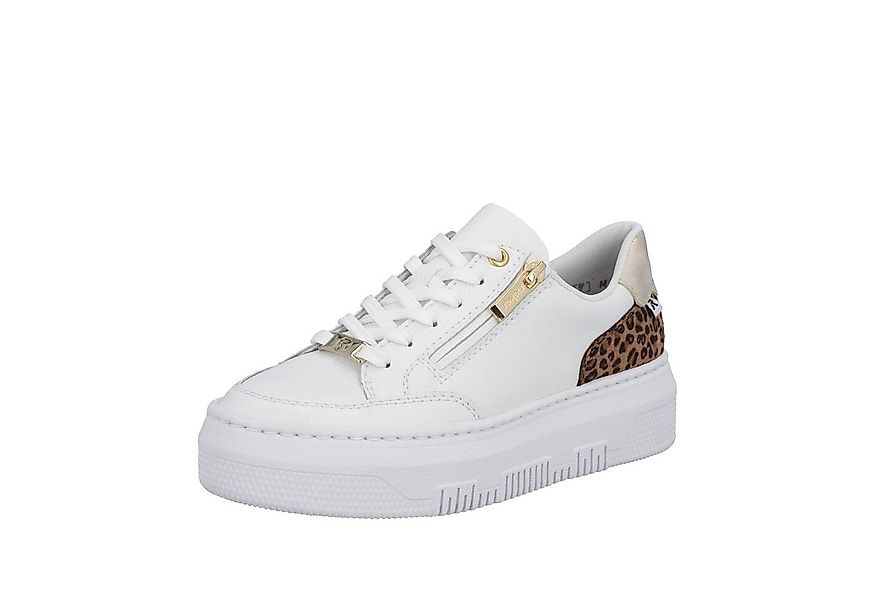 Rieker Plateausneaker Schnürschuh, Freizeitsneaker, Halbschuh mit Leo-Einsa günstig online kaufen