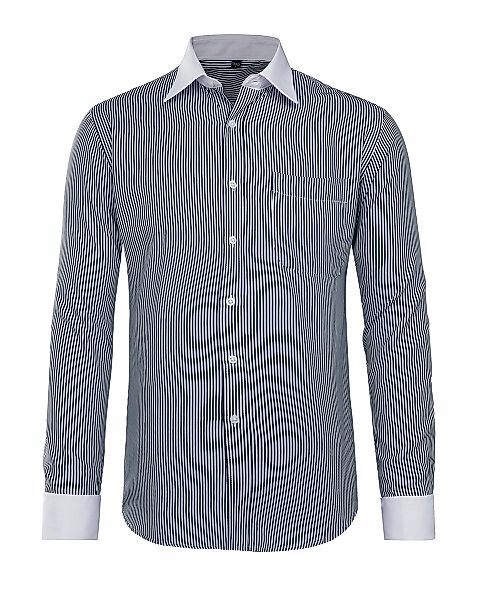 Allthemen Langarmhemd aus Baumwollmischung Langarmhemd mit günstig online kaufen