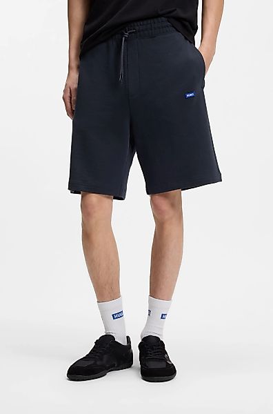 HUGO Blue Sweatshorts "Nasensio" mit Markenlabel günstig online kaufen