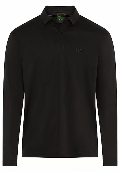 BOSS GREEN Langarm-Poloshirt "Pirol", Langarm, regular fit, Logo-Stickerei günstig online kaufen