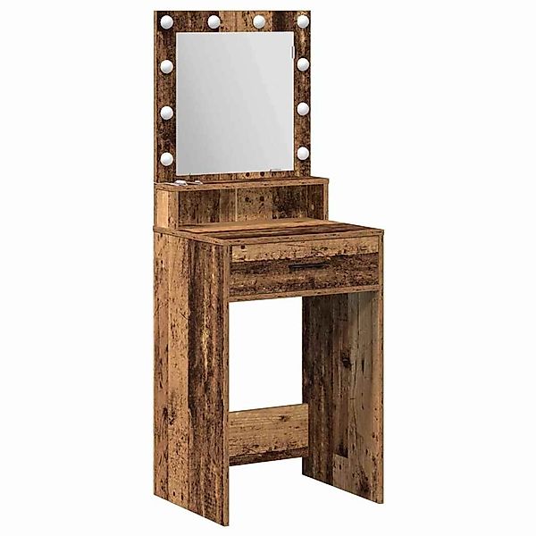 vidaXL Schminktisch mit Regal Altholz 50 x 41 x 135 cm Holzwerkstoff 865098 günstig online kaufen