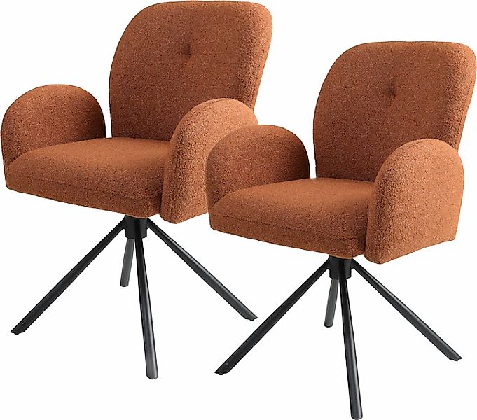 TOM TAILOR HOME Armlehnstuhl »PEBBLE ARMCHAIR« (Set) 2 Stk.Esszimmerstuhl, günstig online kaufen