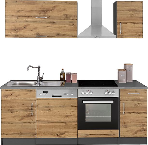 KOCHSTATION Küchenzeile "KS-Colmar" ohne E-Geräte, Breite 210 cm günstig online kaufen