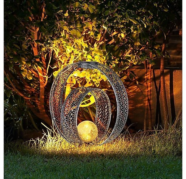 GLOBO LIGHTING LED Solarleuchte, LED-Leuchtmittel fest verbaut, Warmweiß, S günstig online kaufen