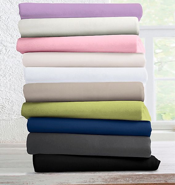 bellana Spannbettlaken »Melone in Gr. 70x140, 90x200, 140x200 oder 180x200 günstig online kaufen