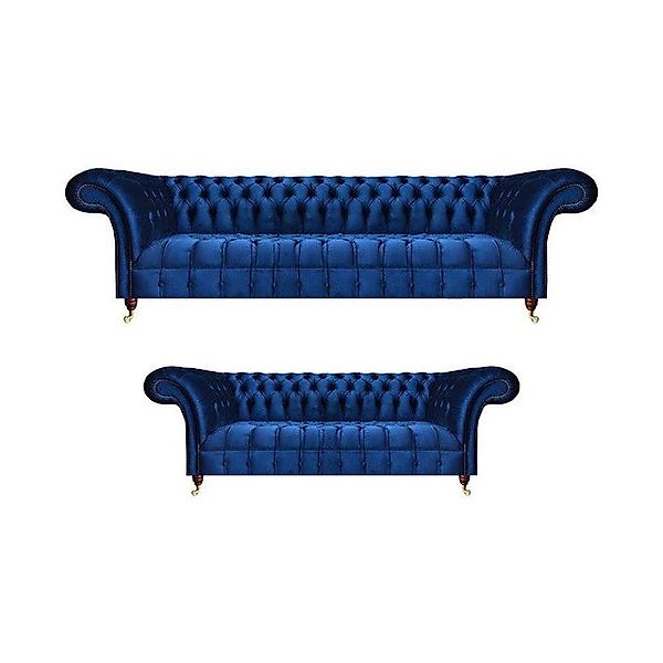 JVmoebel Chesterfield-Sofa Luxus Sofas Set 2tlg Komplett Einrichtung Cheste günstig online kaufen