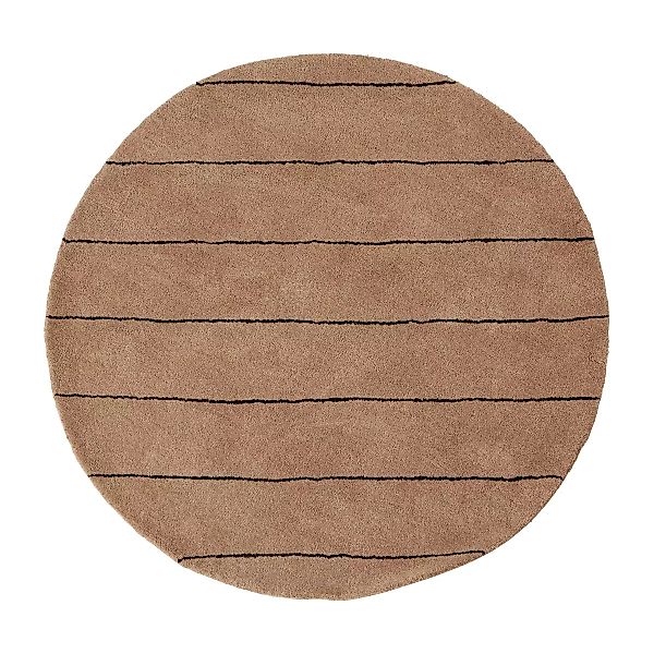 Striped runder Teppich Ø120cm Choko günstig online kaufen